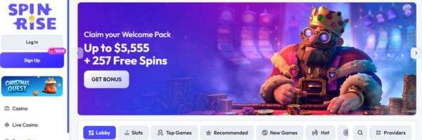 Spinrise Casino NZ bonus banner